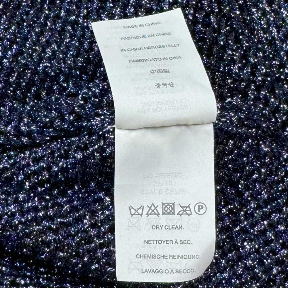 J. Crew Metallic Knit Crewneck Sweater Petite PL